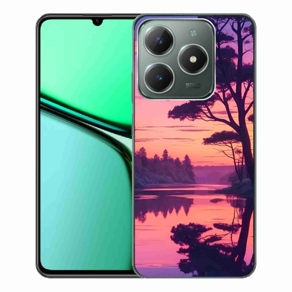 mmCase géltok a Realme C61-hez – naplemente a tó felett