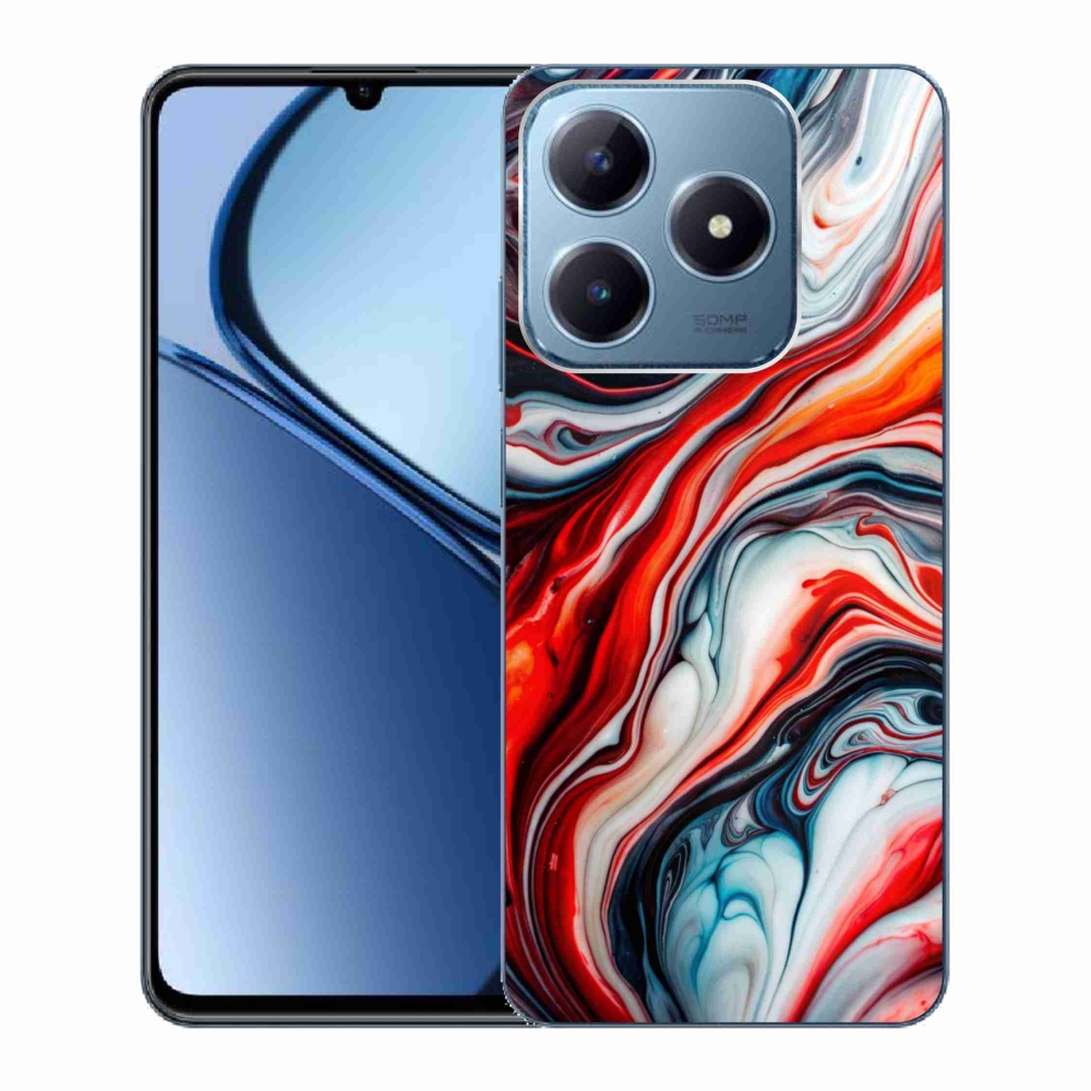 mmCase gélhuzat a Realme C63-hoz – 63-as absztrakt motívum
