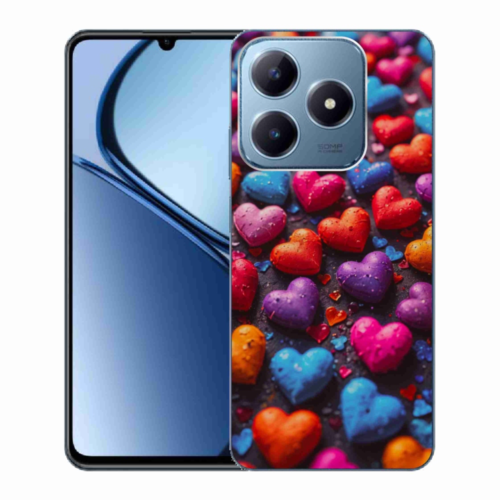mmCase géltok a Realme C63-hoz – színes szívek