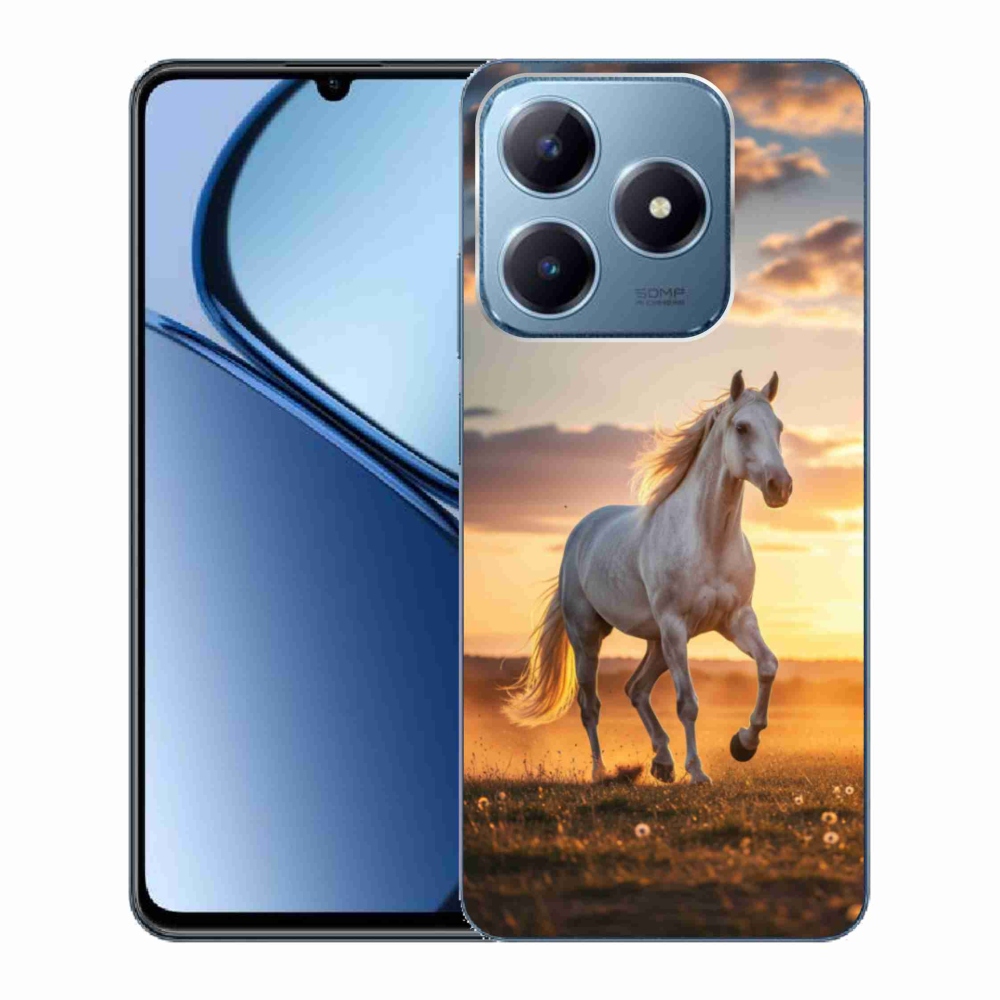 mmCase gél tok a Realme C63-hoz – Futó fehér ló 2