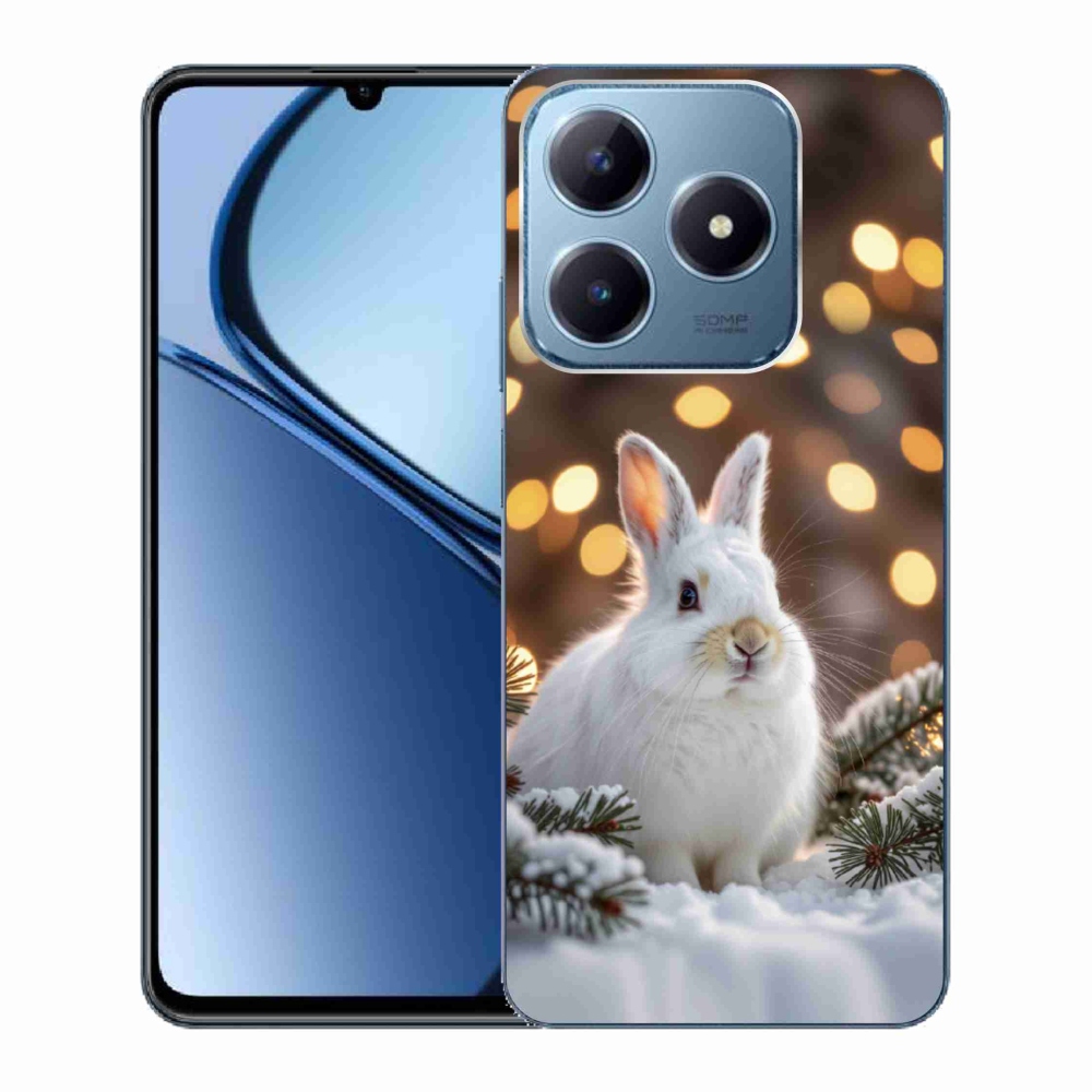 mmCase géltok a Realme C63-hoz – fehér nyúl