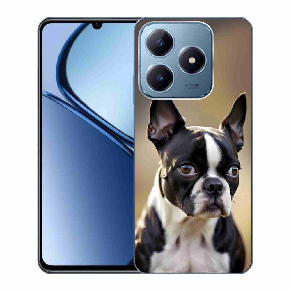 mmCase gél tok a Realme C63-hoz – bostoni terrier
