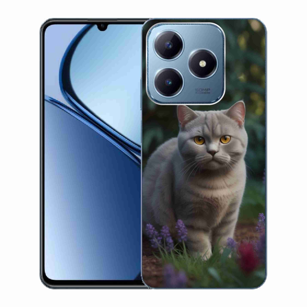 mmCase gél tok a Realme C63-hoz – brit macska