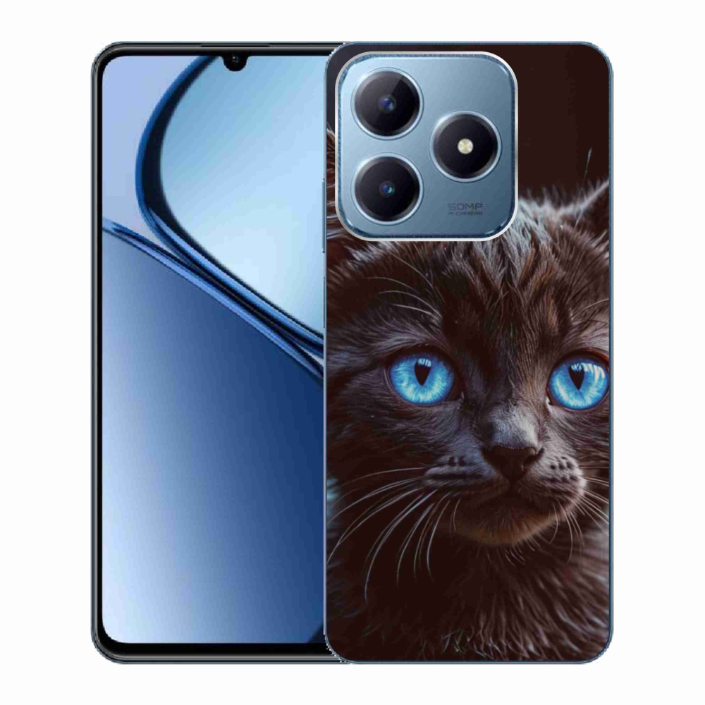 mmCase gél tok a Realme C63-hoz – fekete cica 2