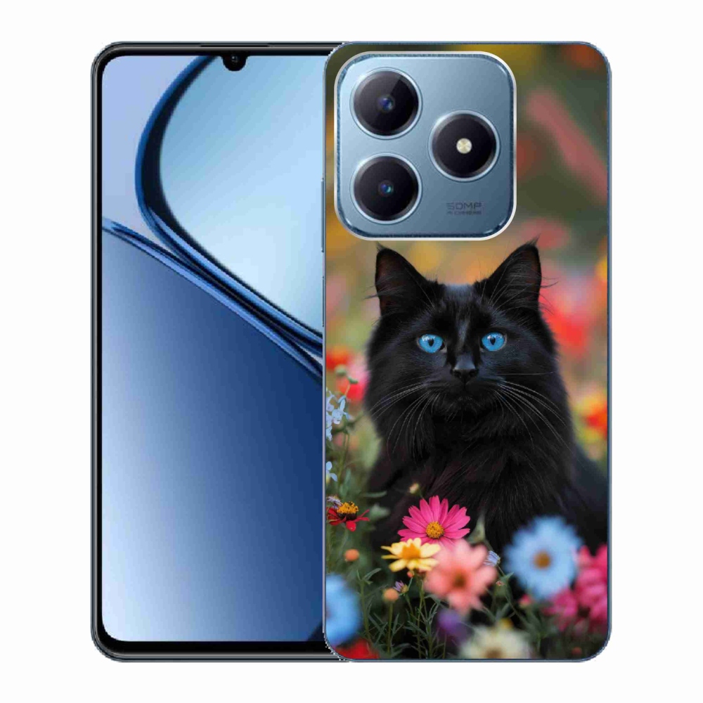 mmCase gél tok a Realme C63-hoz – fekete cica 4