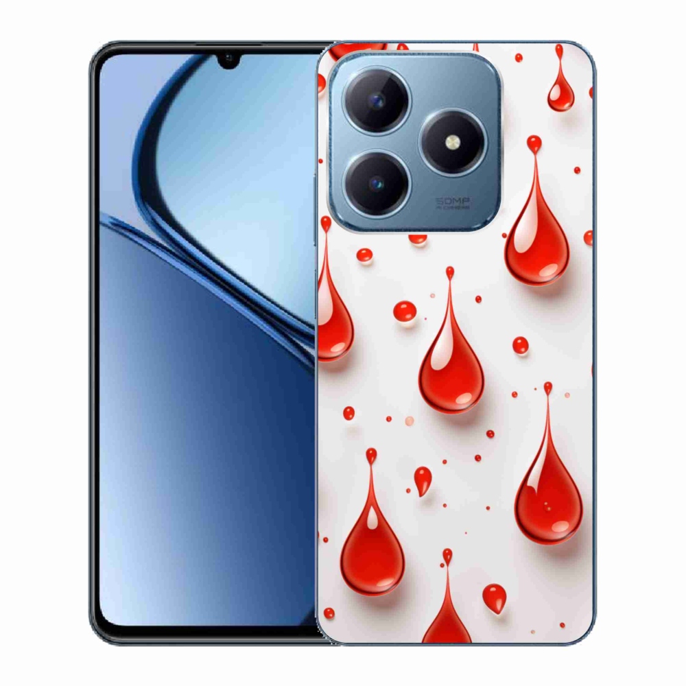 mmCase géltok a Realme C63-hoz – piros cseppek