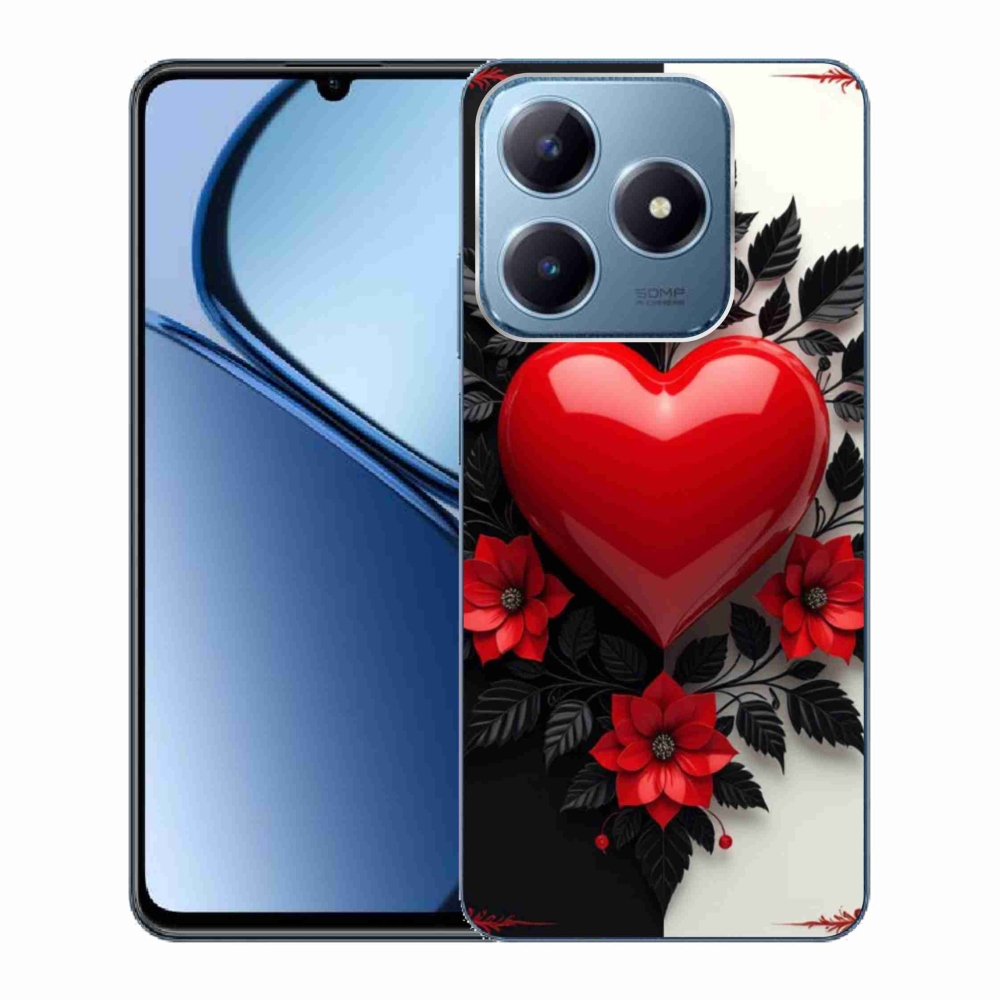 mmCase géltok a Realme C63-hoz – piros szív