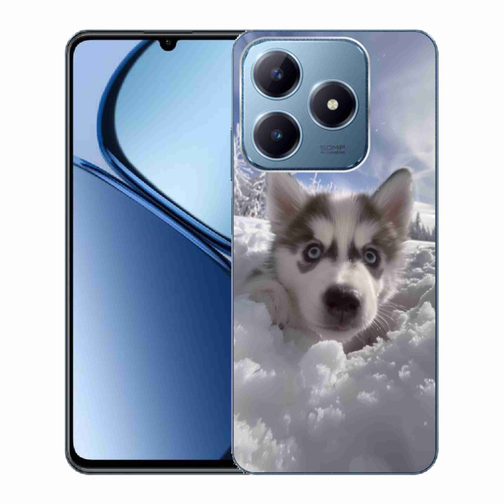 mmCase géltok a Realme C63-hoz – husky a hóban