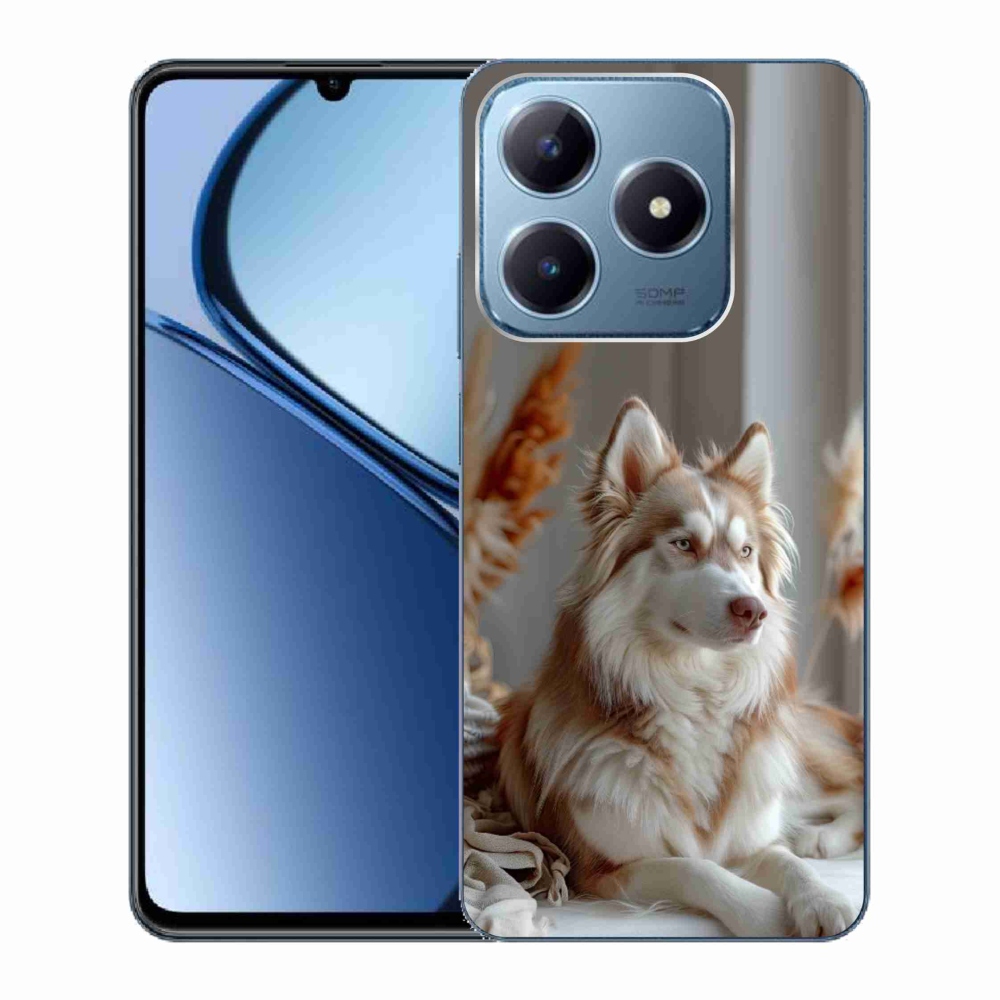 mmCase gél tok a Realme C63-hoz – nyugodt szibériai husky
