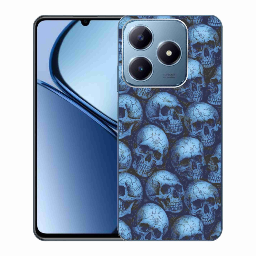 mmCase gél tok a Realme C63-hoz – koponyák