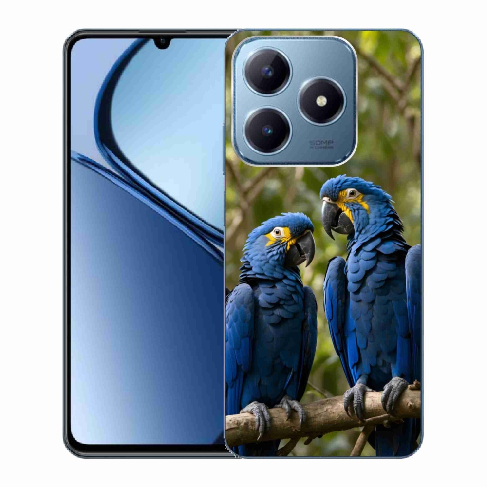 mmCase gélhuzat a Realme C63-hoz – papagáj-duó