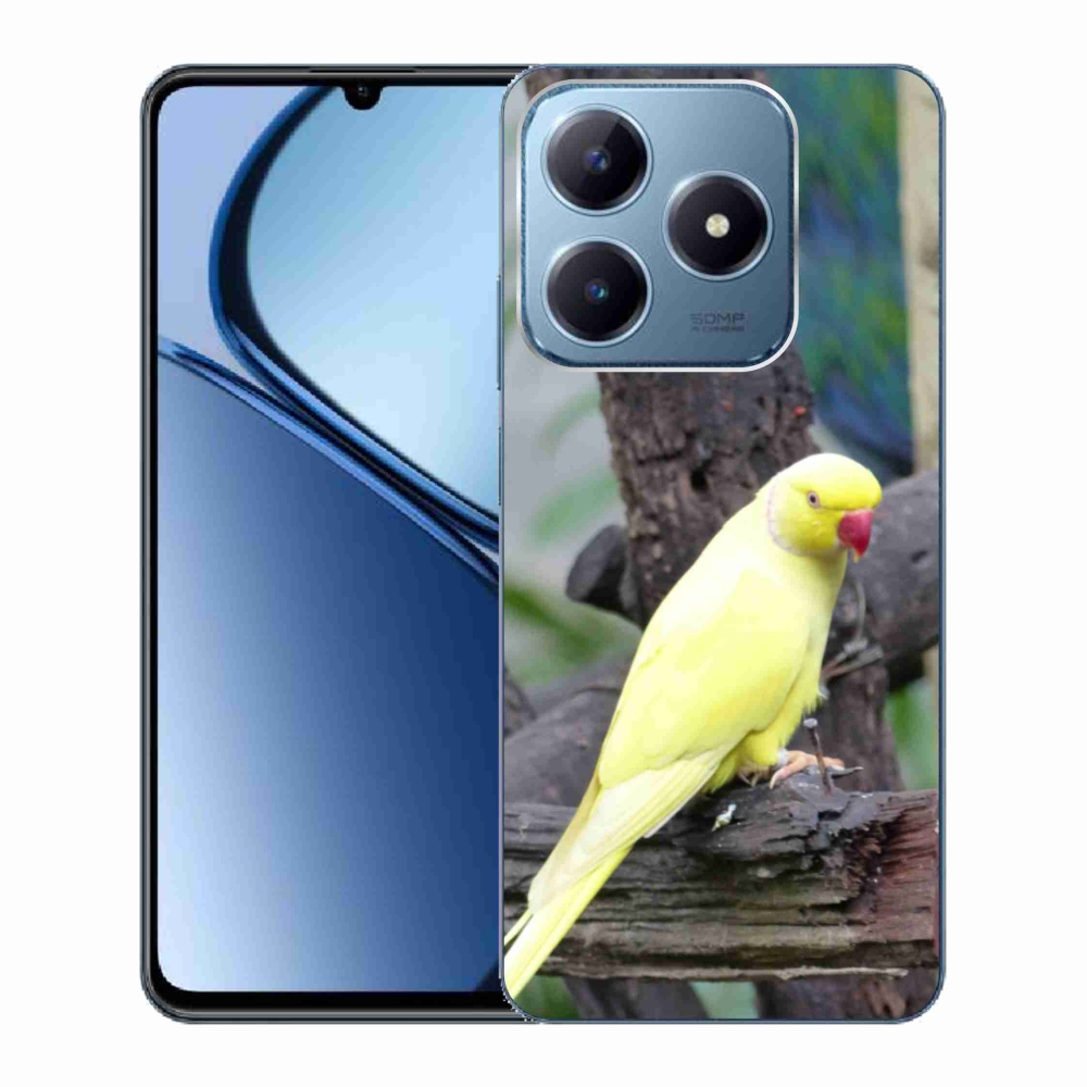 mmCase géltok a Realme C63-hoz – sárga alexandri papagáj
