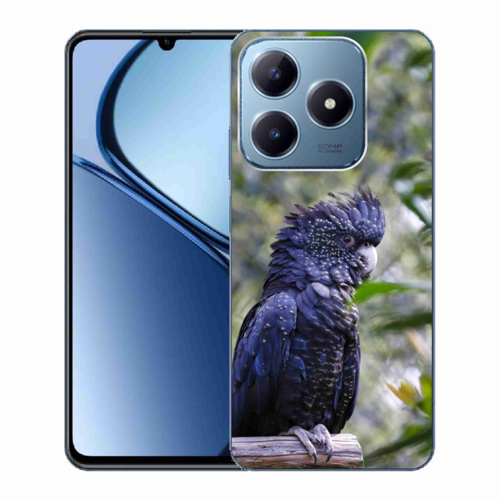 mmCase géltok a Realme C63-hoz – fekete kakadu papagáj