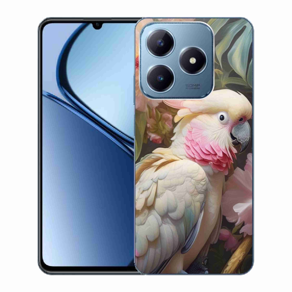 mmCase géltok a Realme C63-hoz – rózsaszín kakadu papagáj 2