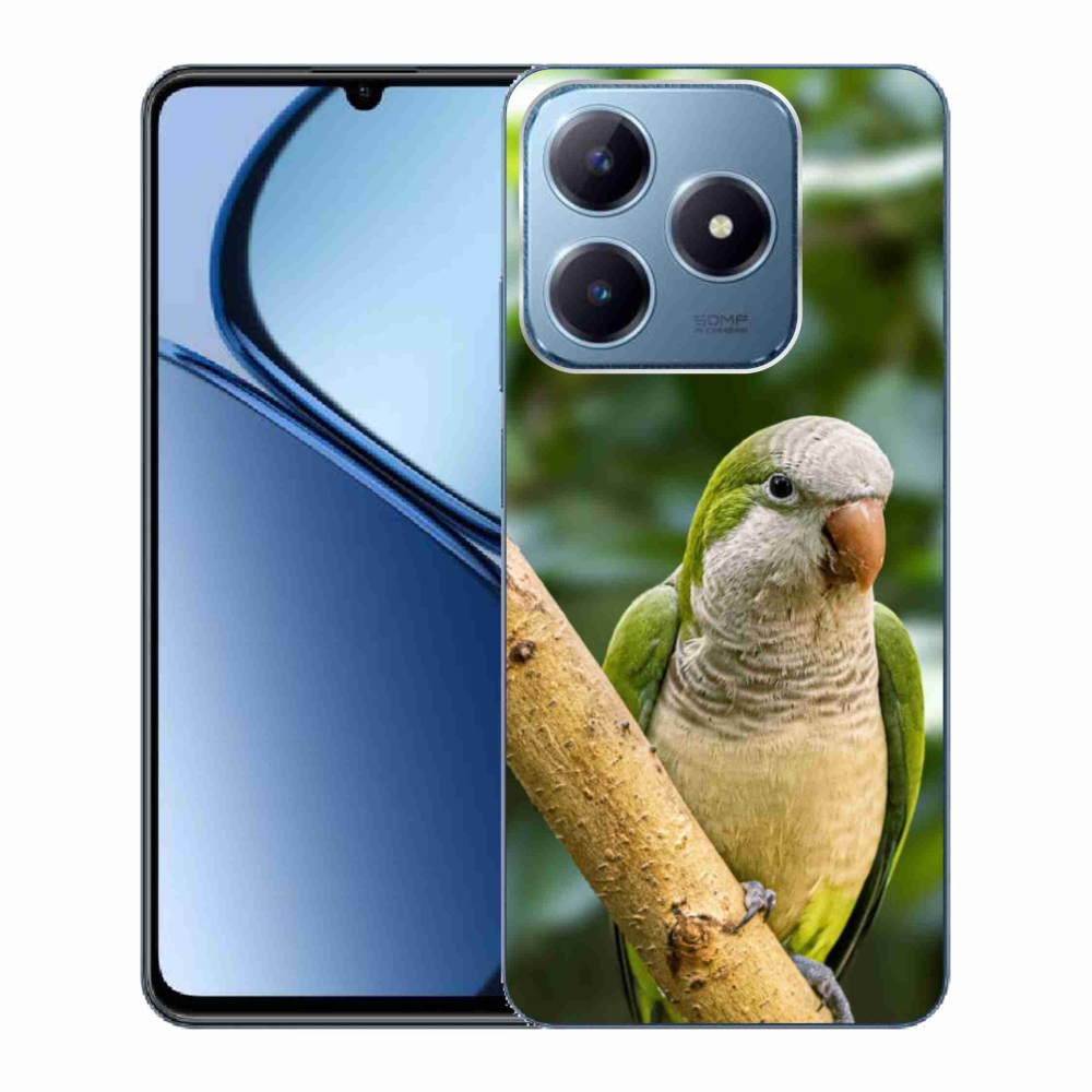 mmCase gél tok a Realme C63-hoz – papagáj és szerzetes