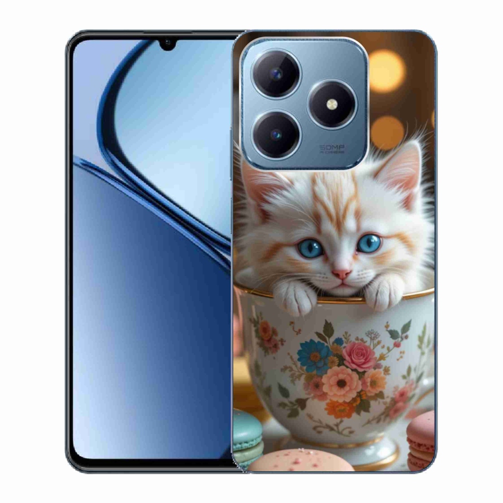 mmCase gél tok a Realme C63-hoz – aranyos cica 6