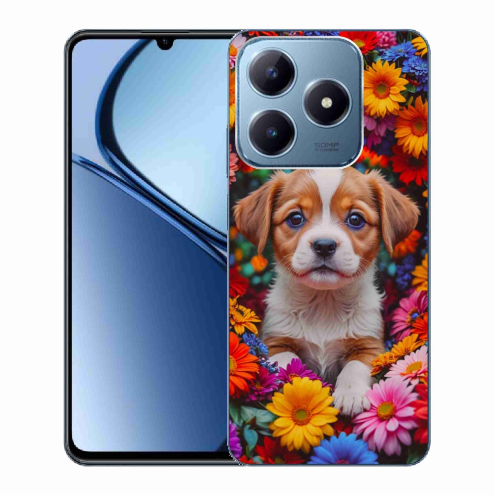 mmCase gél tok a Realme C63-hoz – aranyos kiskutya