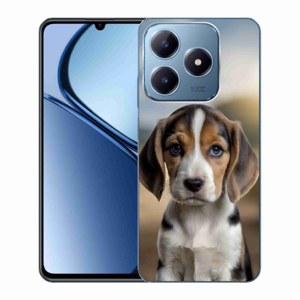 mmCase gél tok a Realme C63-hoz – aranyos beagle