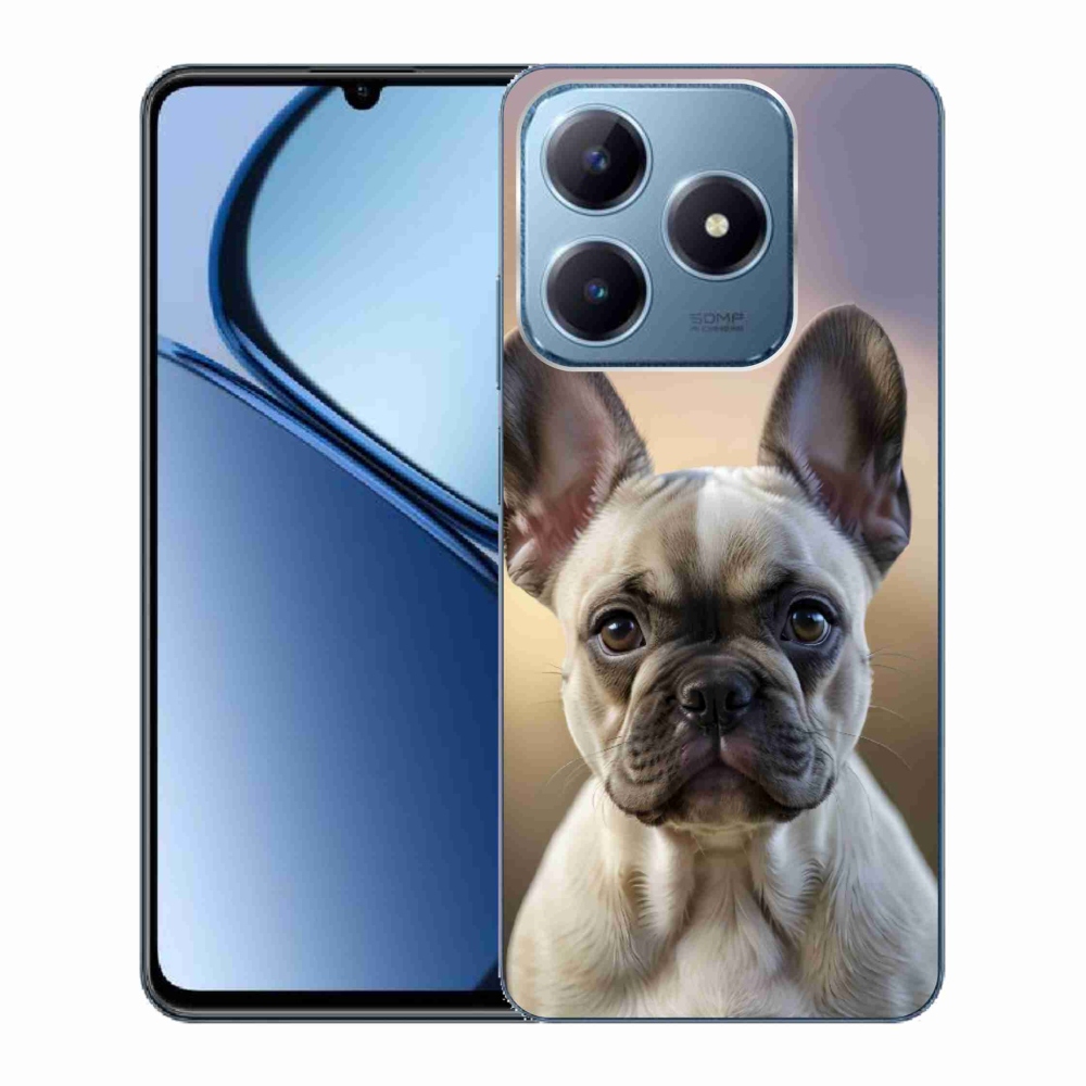 mmCase gél tok a Realme C63-hoz – aranyos francia buldog