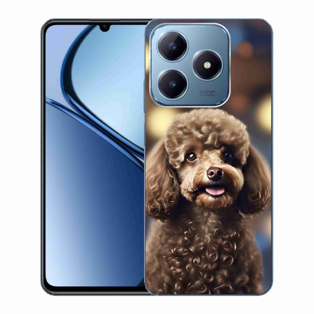 mmCase gél tok a Realme C63-hoz – aranyos pudli