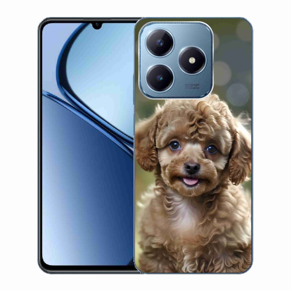 mmCase gél tok a Realme C63-hoz – aranyos pudli