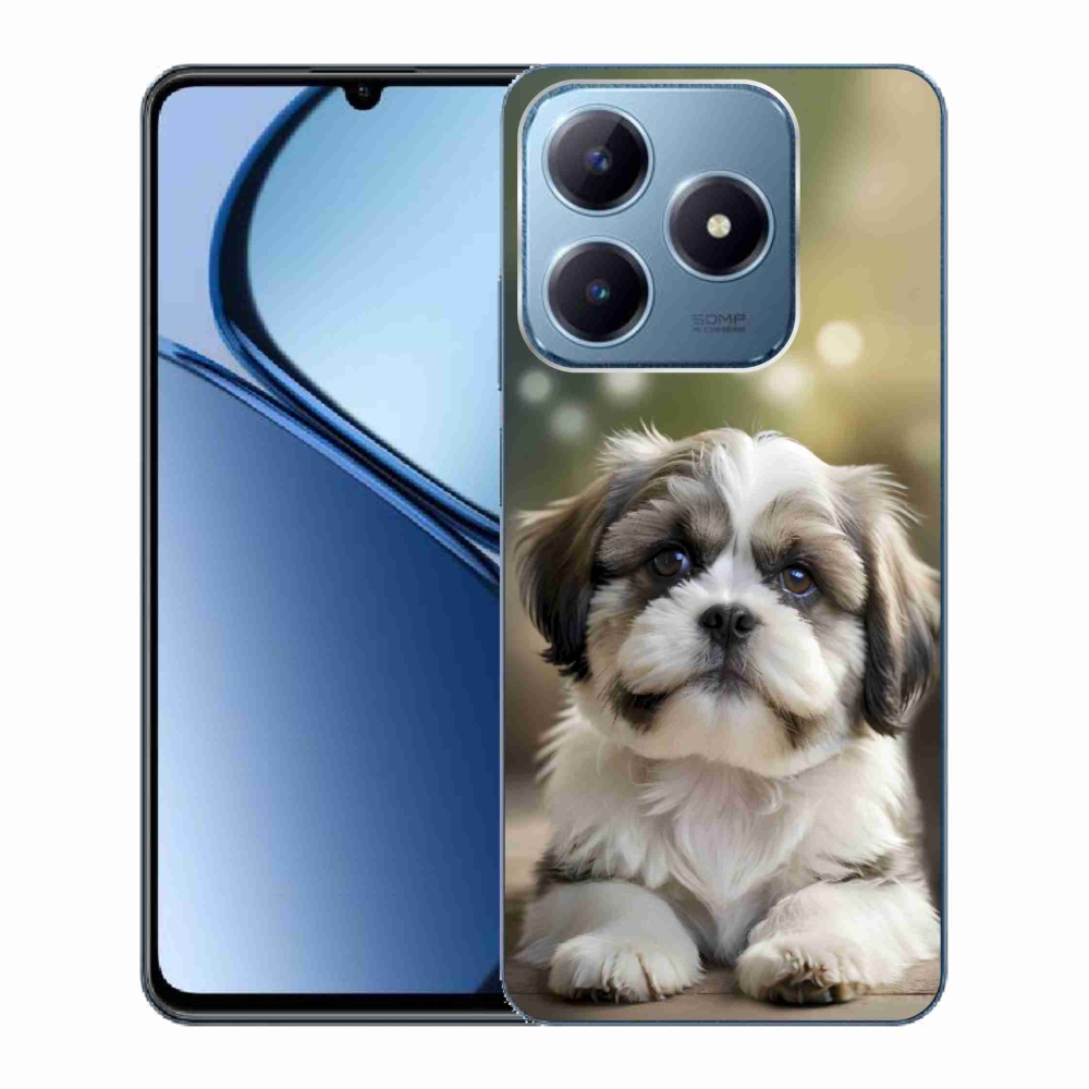 mmCase gél tok a Realme C63-hoz – aranyos shih-tzu