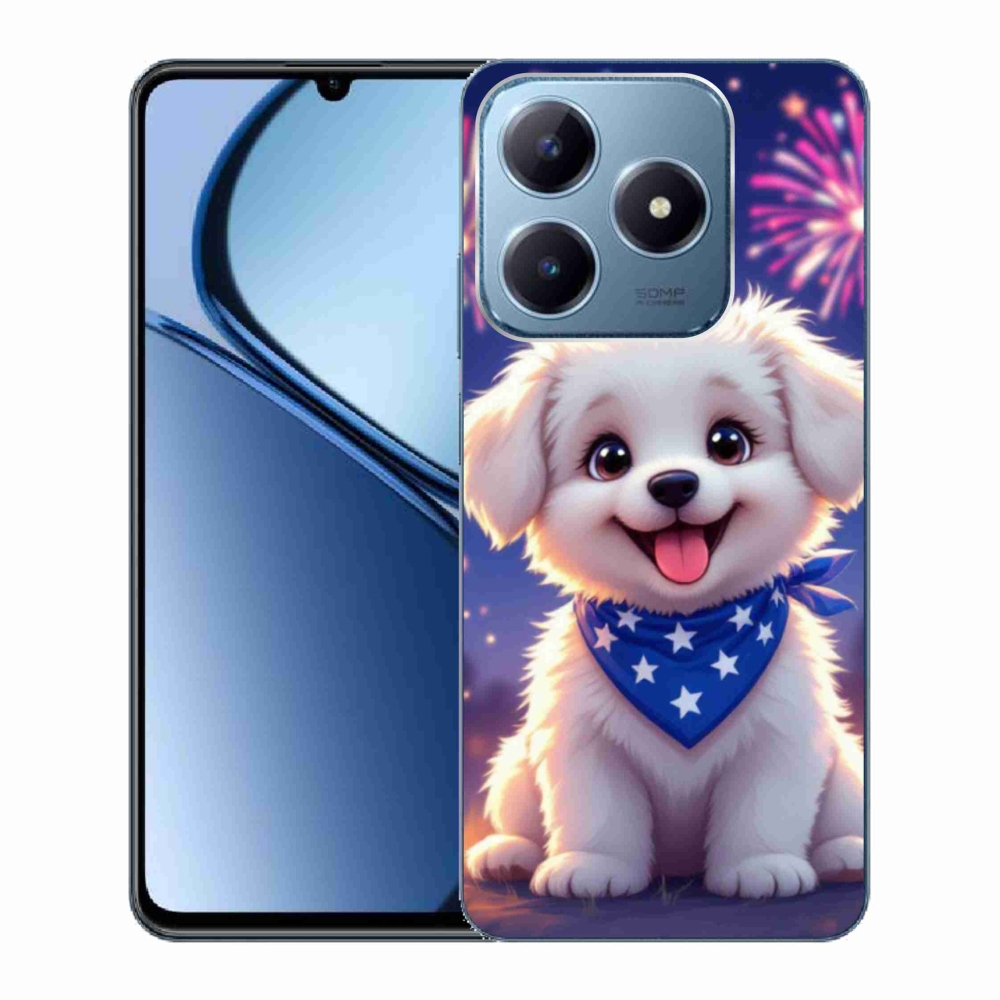 mmCase gél tok a Realme C63-hoz – ünnepi kiskutya
