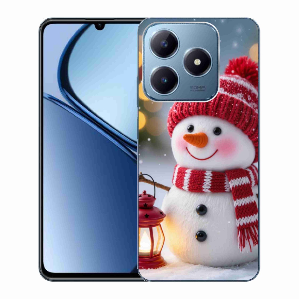 mmCase gélhuzat a Realme C63-hoz – hóember 2