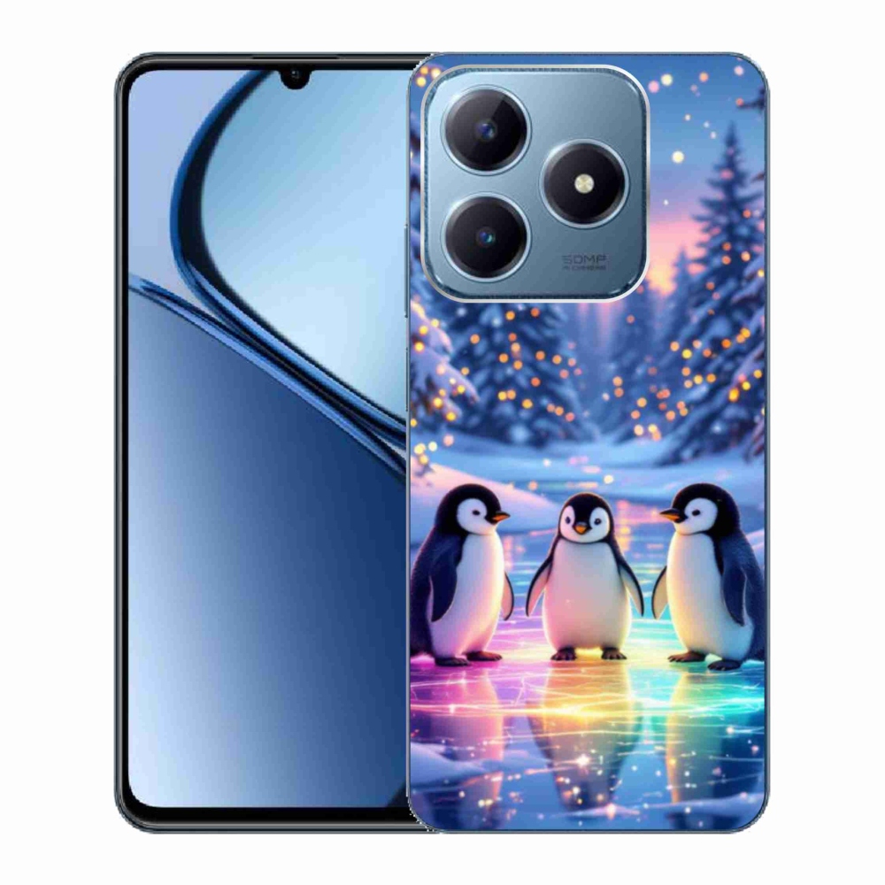 mmCase gélhuzat a Realme C63-hoz – pingvinek