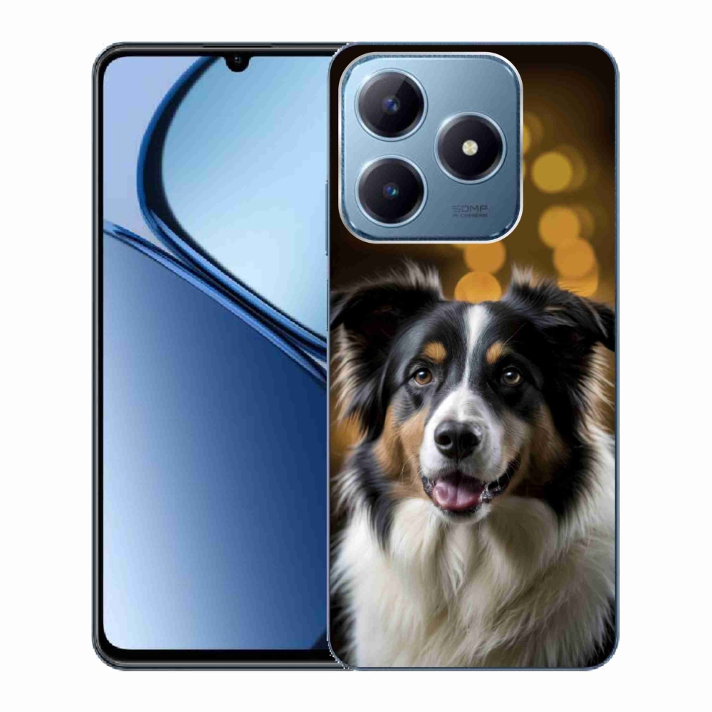 mmCase gél tok a Realme C63-hoz – mosolygós ausztrál juhászkutya