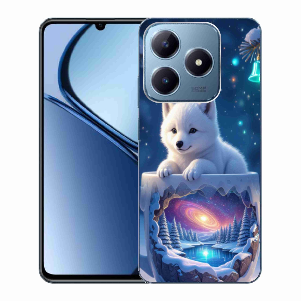 mmCase gél tok a Realme C63-hoz – karácsonyi kiskutya