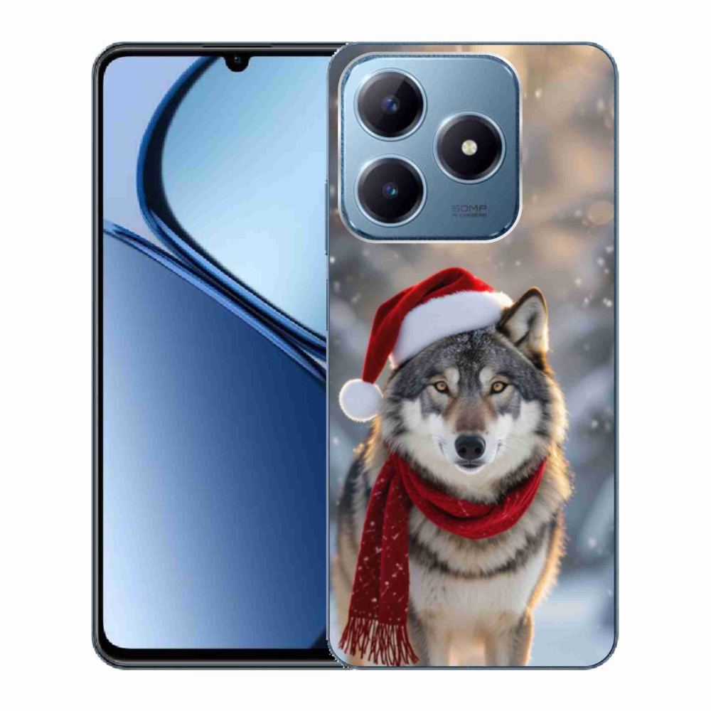 mmCase gél tok a Realme C63-hoz – karácsonyi farkas