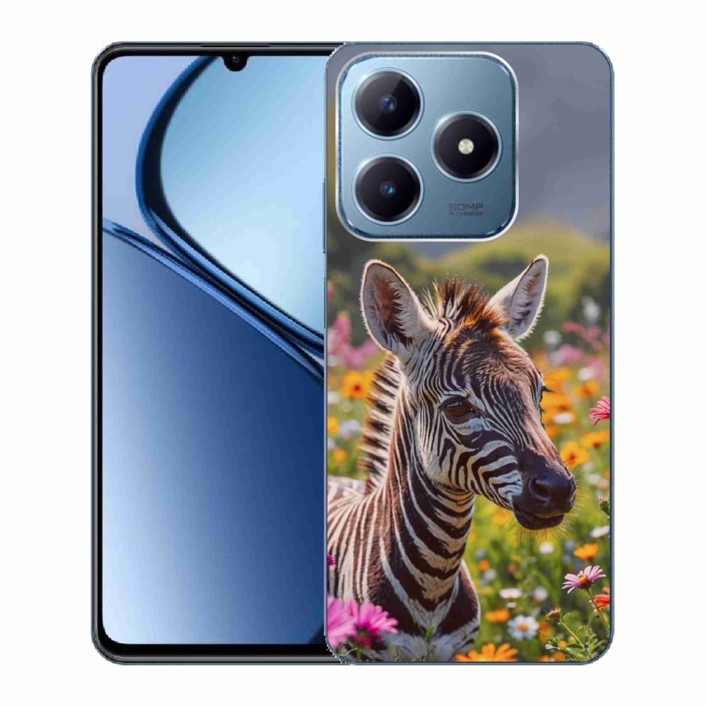 mmCase gélhuzat a Realme C63-hoz – zebra a réten