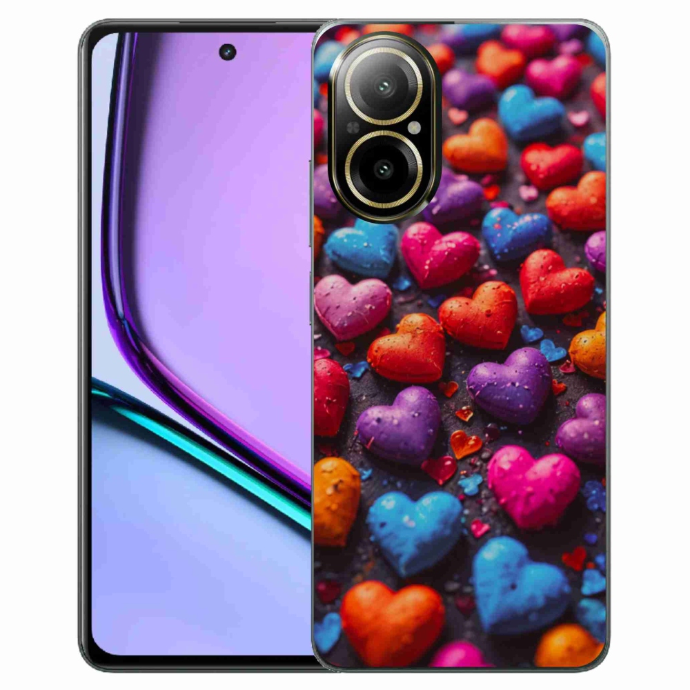 mmCase géltok a Realme C67-hez – színes szívek