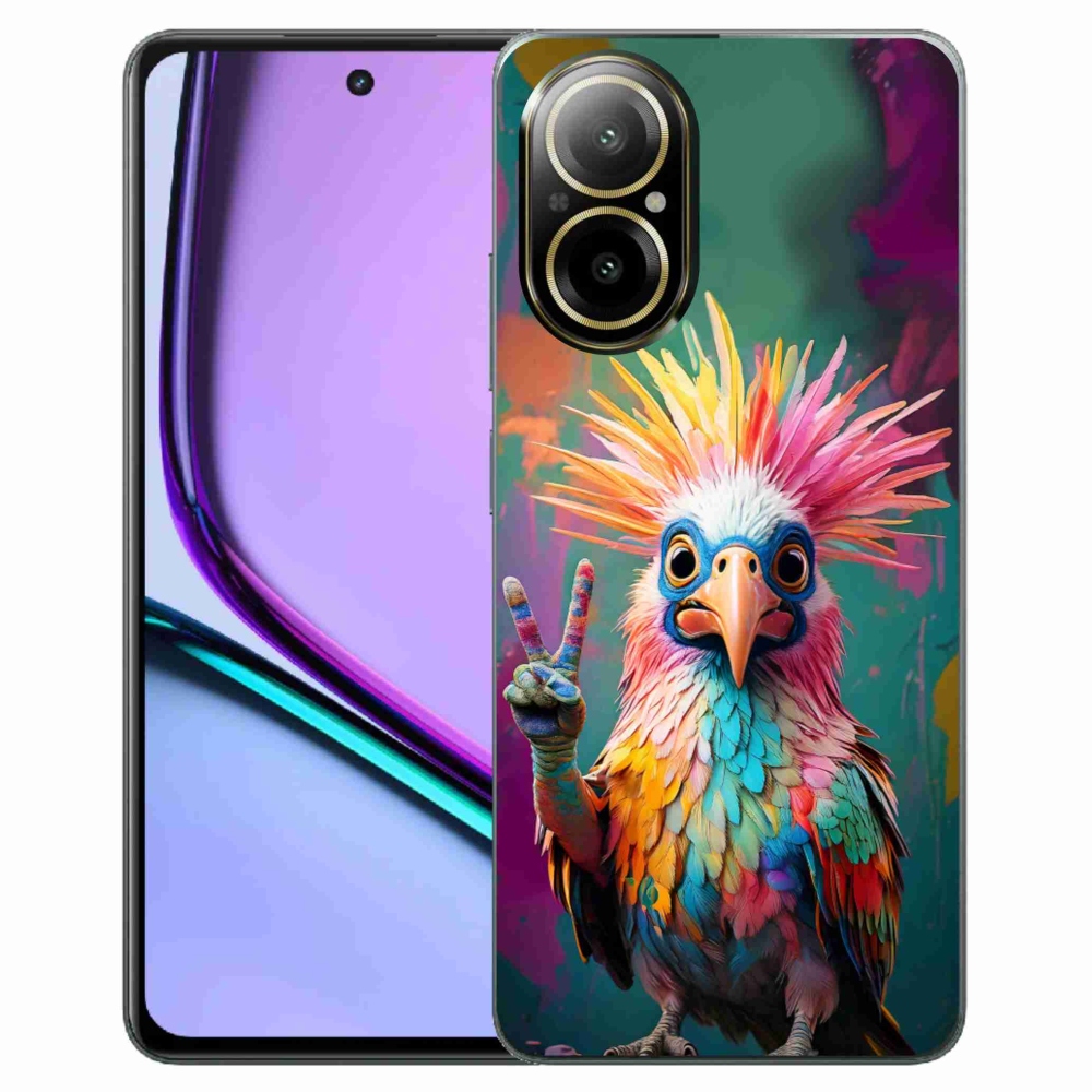mmCase gélhuzat a Realme C67-hez – színes lázadó