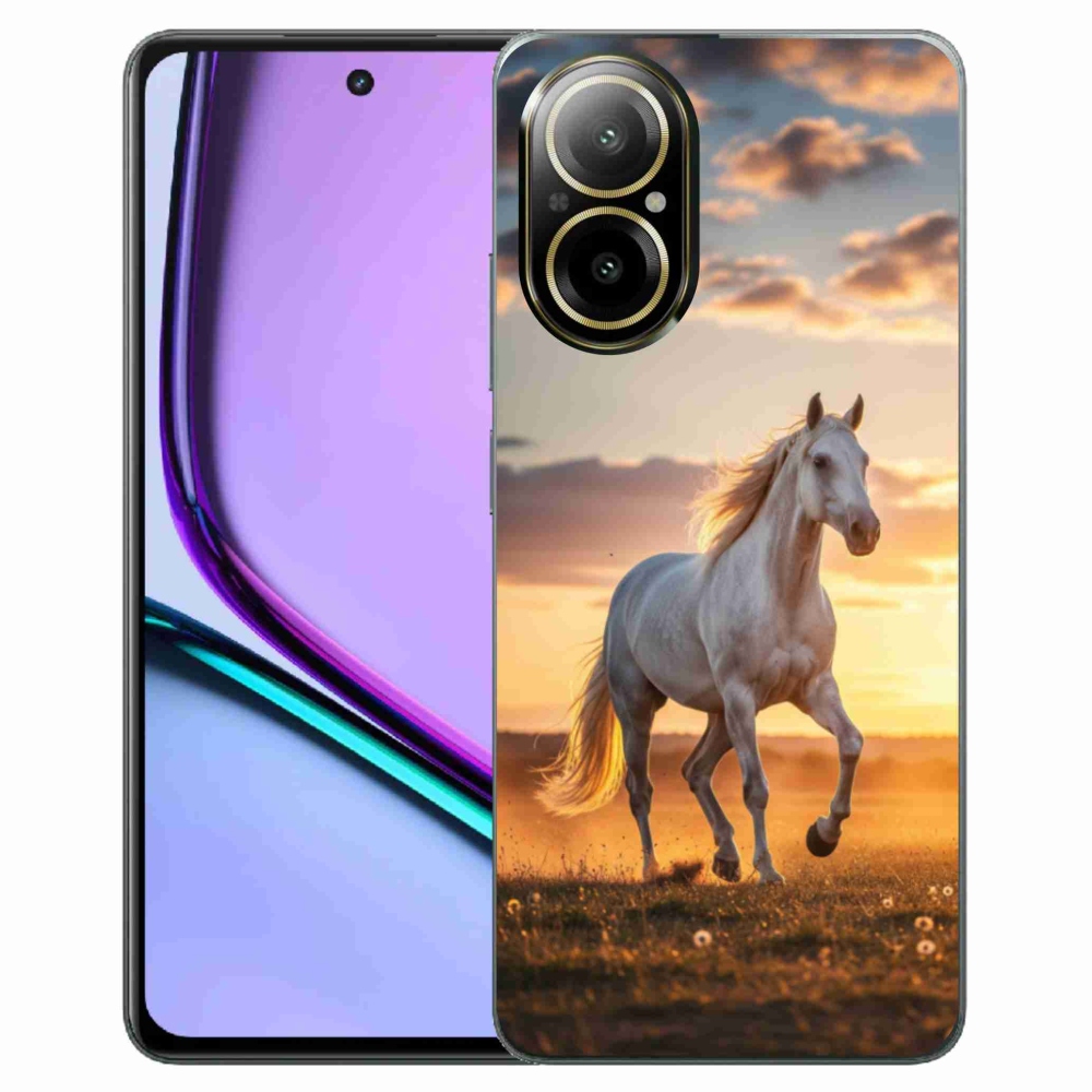 mmCase gél tok a Realme C67-hez – Futó fehér ló 2