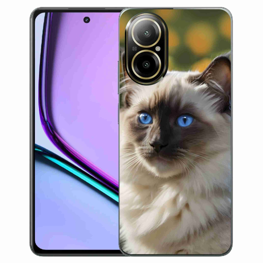 mmCase géltok a Realme C67-hez – fehér ragdoll