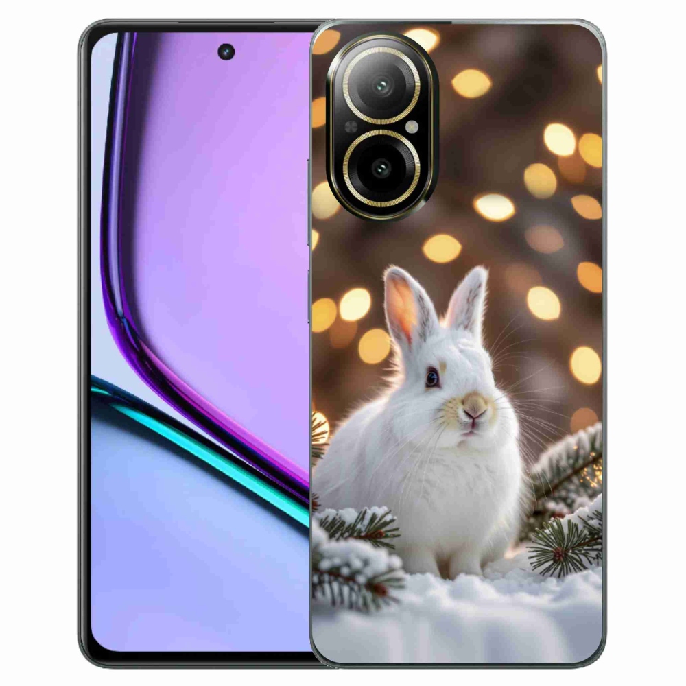 mmCase géltok a Realme C67-hez – fehér nyúl
