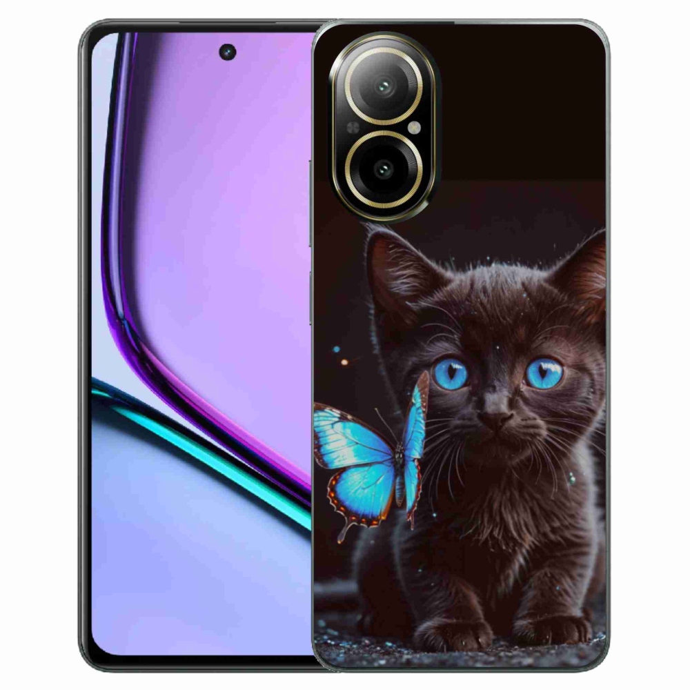 mmCase gél tok a Realme C67-hez – fekete cica 3