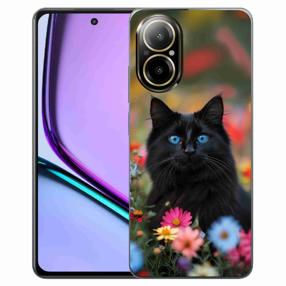 mmCase gél tok a Realme C67-hez – fekete cica 4