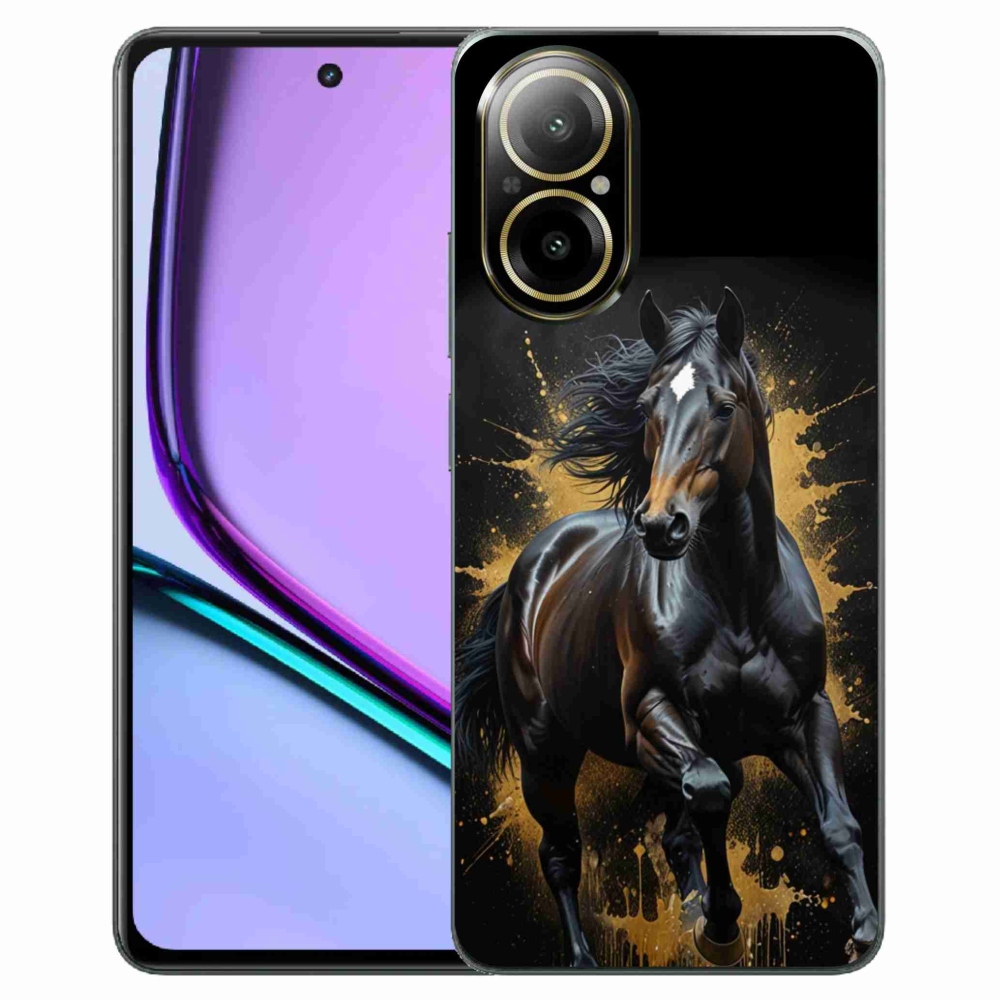 mmCase gél tok a Realme C67-hez – elegáns fekete csődör