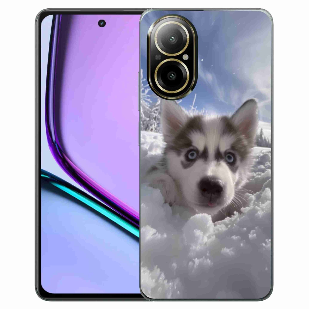 mmCase géltok a Realme C67-hez – husky a hóban