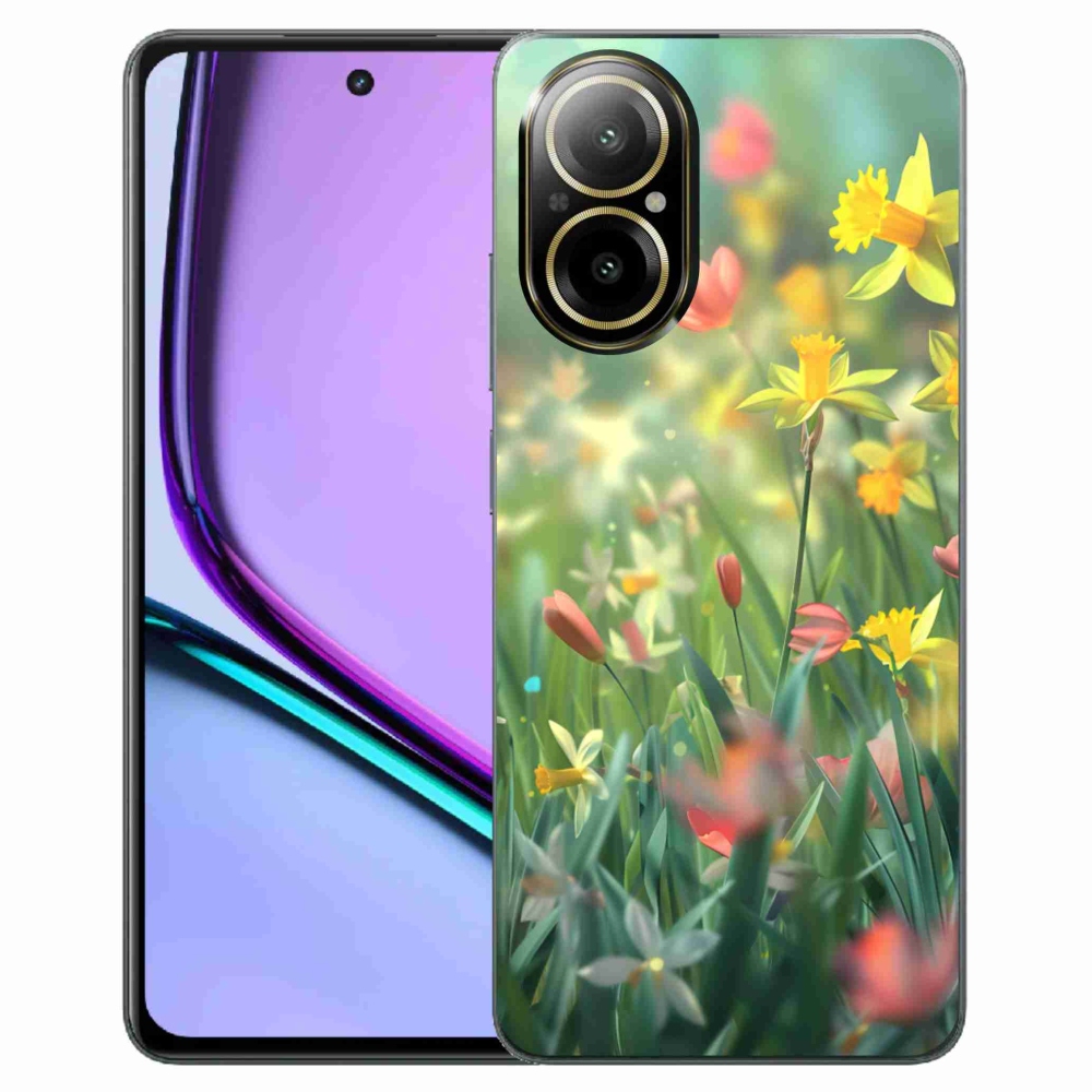 mmCase gél tok a Realme C67-hez – tavaszi virágok