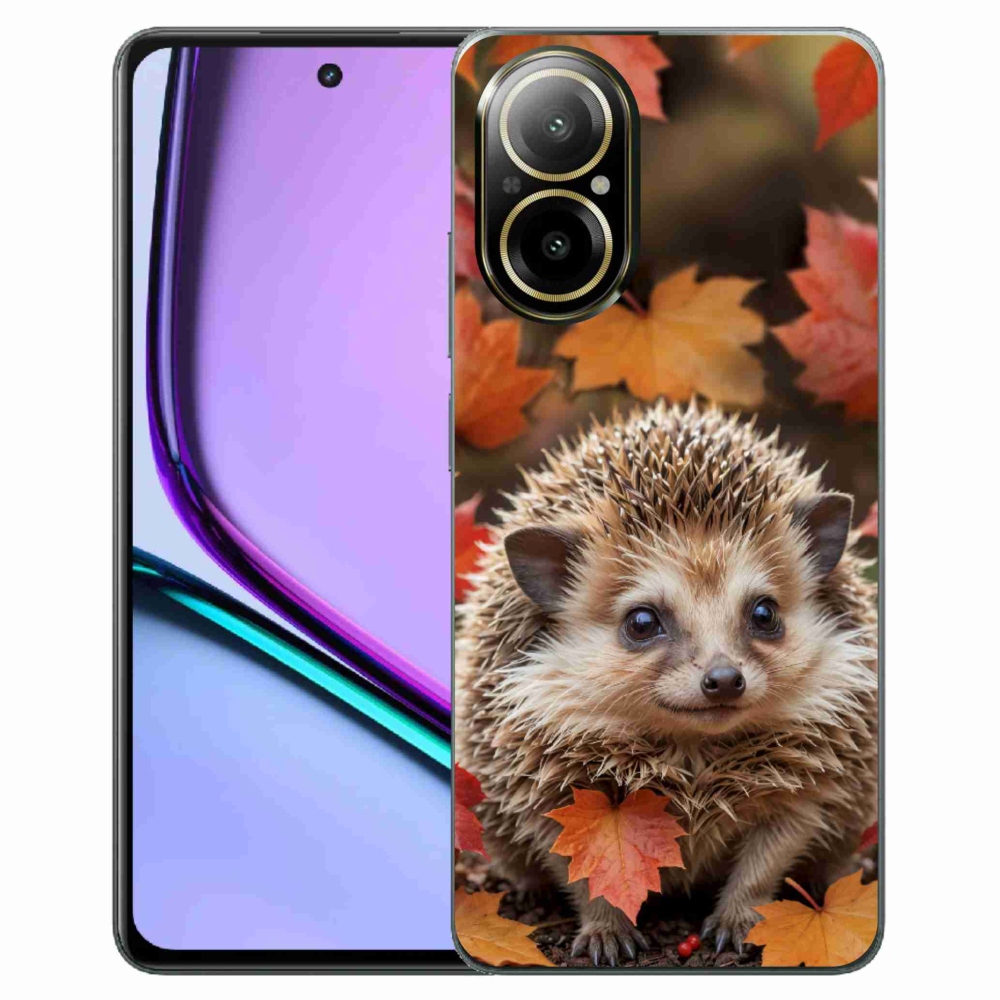 mmCase géltok a Realme C67-hez – sündisznó a levelek között