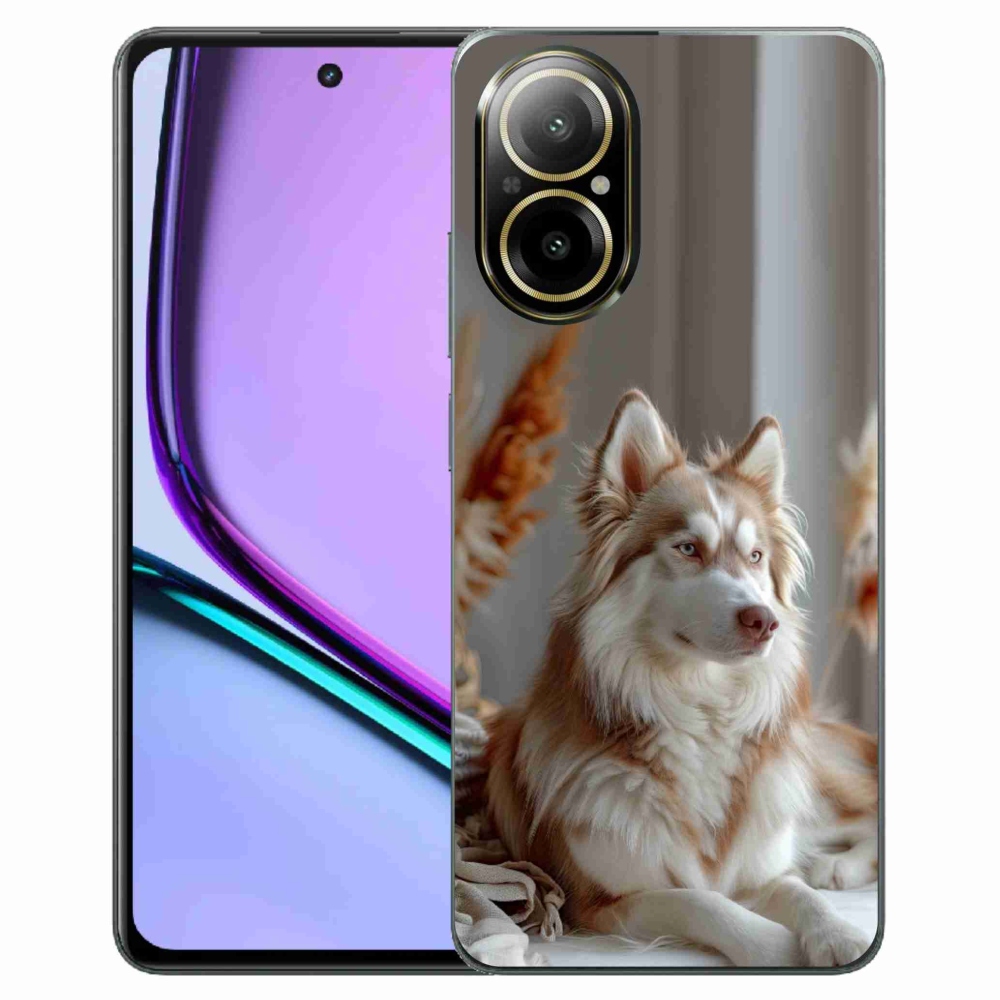 mmCase gél tok a Realme C67-hez – nyugodt szibériai husky