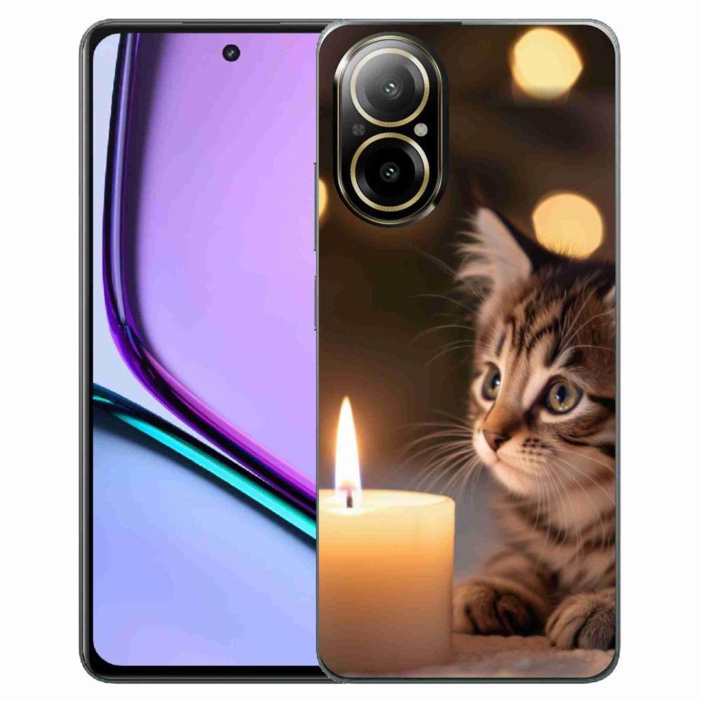mmCase géltok a Realme C67-hez – cica és gyertya