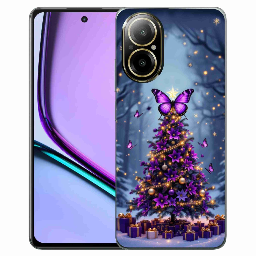 mmCase gél tok a Realme C67-hez – pillangós karácsonyfa