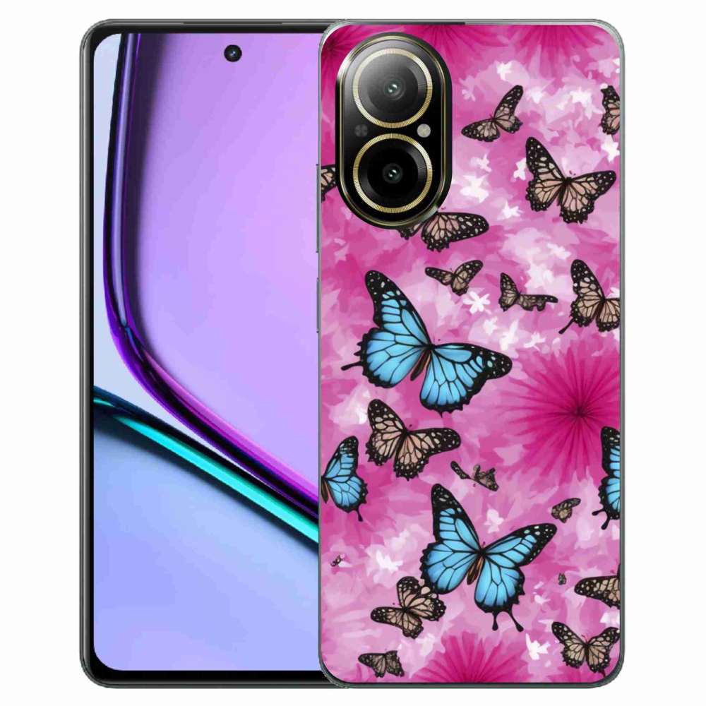 mmCase gélhuzat a Realme C67-hez – pillangókert