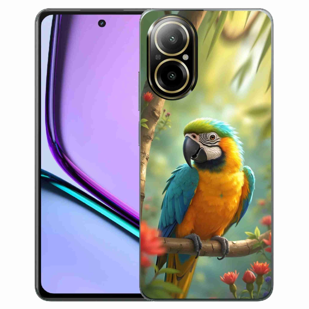 mmCase géltok a Realme C67-hez – kék-sárga ara papagáj