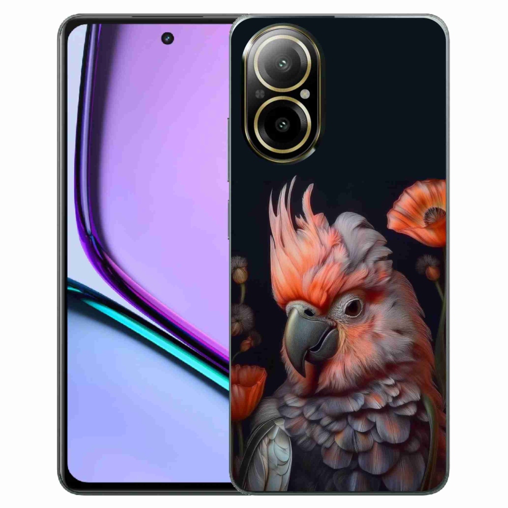 mmCase gél tok a Realme C67-hez – színes kakadu papagáj